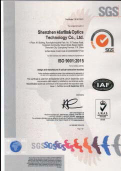 ISO9001 2015 CERTIFICATE